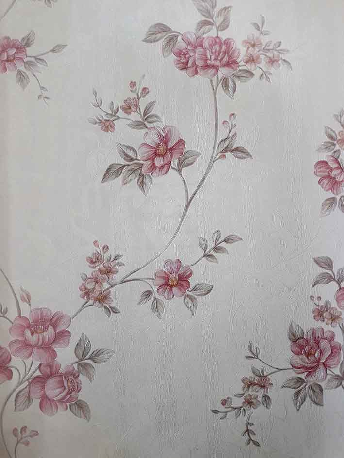 کاغذ دیواری گل دار اتاق خوابی در اصفهان